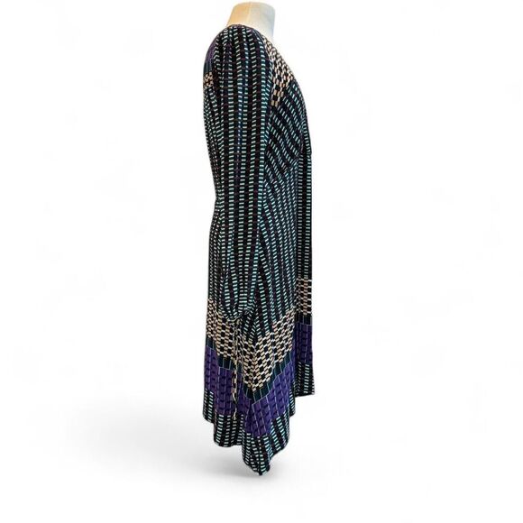 Maeve by Anthropologie Gianna Tunic geometric print long sleeves dress Sz 12 - Picture 3 of 8